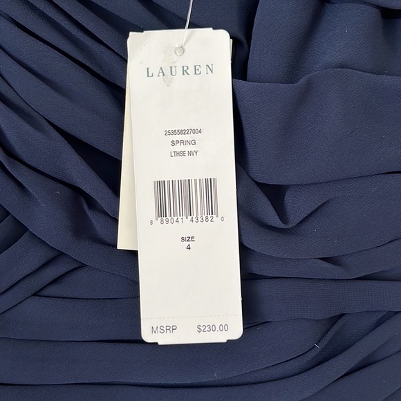 Ralph Lauren dark blue evening gown Size 4 - Picture 7 of 7